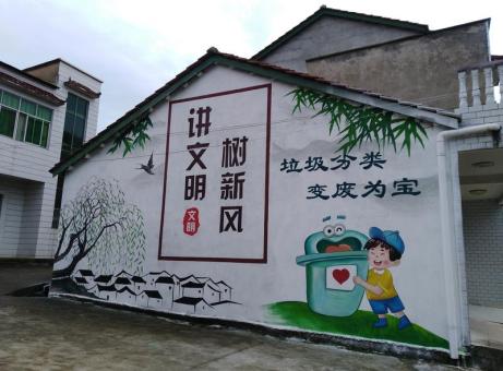 巴马墙绘是现在流行的墙体广告